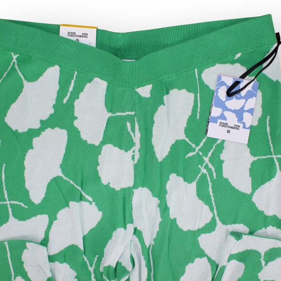 NEW XL DVF x Target Knit Pant Green Gingko HiWaist WideLeg Rayon - Picture 5 of 6